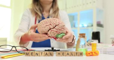 Akıl sağlığının bir beyin modeliyle temsil edilmesi, zihinsel refahın önemini gösteriyor..