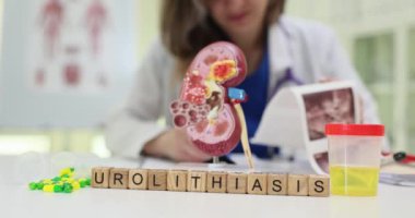 Bu, urolithiasisin böbrek sağlığı üzerindeki önemli etkilerini gösteren detaylı bir görsel tasvir.