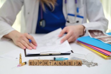 Tıbbi uzman, ötenazi belgelerini daha iyi bir hasta bakımı için tüm protokollerin izlendiğinden emin olmak amacıyla gözden geçirir.