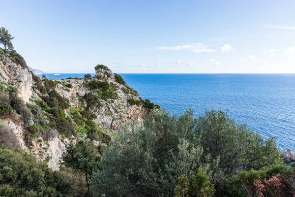이오니아 그리이스 지중해에 코르푸 아름다운 풍경이다 그리스 — 스톡 사진