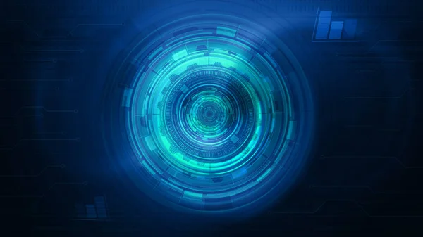 stock image Abstract  blue technology background with circles