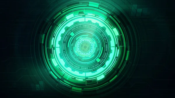 Abstract technology background with circles