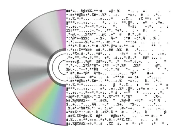 Dvd Абстрактный Носитель Исходный Код — стоковое фото