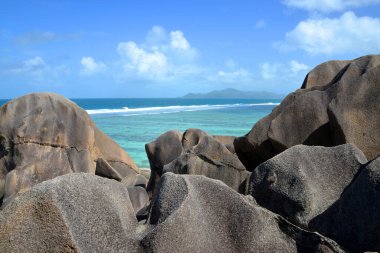 La Digue, Hint Okyanusu, Seyşel Adaları 'ndan Praslin Adası' na bakın..