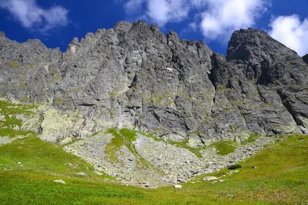 Vedere Asupra Granatului Velicke Din Valea Velicka Tatra Munții Tatra fotografii de stoc fără drepturi de autor