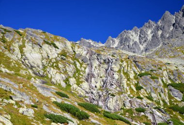 Vysoke Tatry 'deki Mala Öğrencisi Dolina (Tatra Dağları), Slovakya.