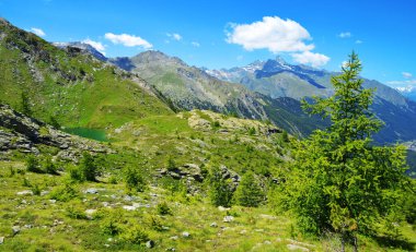 Gran Paradiso National Park. Aosta Valley, Italy. Beautiful mountain landscape in sunny day. clipart