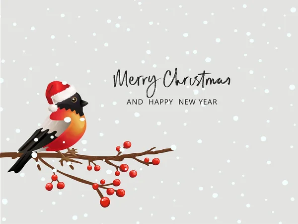 Feliz Cartão Felicitações Natal Vetor Vetores De Stock Royalty-Free
