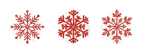 Decorative Snowflake Collection Vector Illustration — Stock Vector