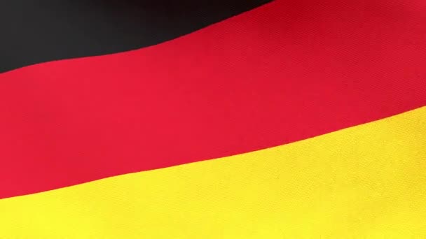 Zwaaiende Vlag Van Duitsland Duitse Vlag Looped Animatie Resolutie — Stockvideo