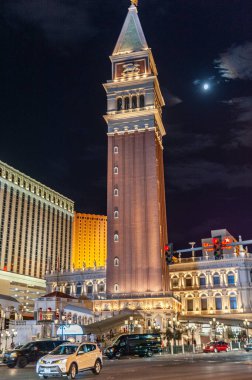 Las Vegas, Nevada. 4 Ağustos 2017. Las Vegas 'taki Venedik yakınlarında Gece Hayatı Faaliyetleri.