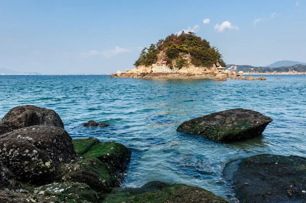 Stock image Landscape shot of the Shiraishi island coastline in wintertime, Japan