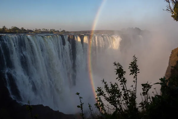 Closeup Victoria Falls Zimbabwe Zambia Border — Stock fotografie