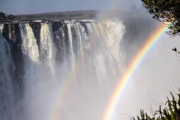 Closeup Victoria Falls Zimbabwe Zambia Border — Stock fotografie