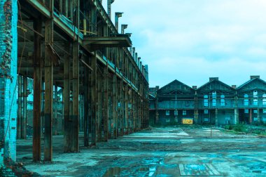 Gent yakınlarında eski bir fabrika tesisinin baskısı..