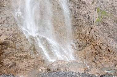 Exterior of the famous Gavarnie falls in the southern french Pyrenees.