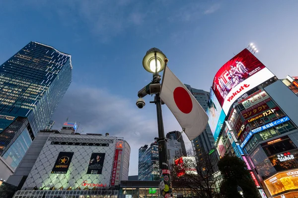 Tokyo Japonya Ocak 2020 Birçok Insan Işlek Caddelerde Yürüyor Gün — Stok fotoğraf