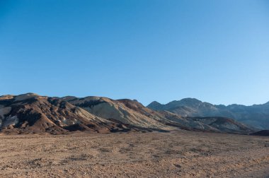 Exterior of the landscape near the artists palette drive, in Death Valley National Park.