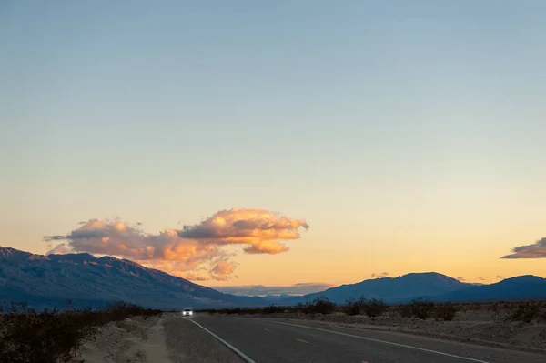 Exterior Rugged Mountains Sierra Nevadas Highway 190 Bakersville Death Valley — 스톡 사진