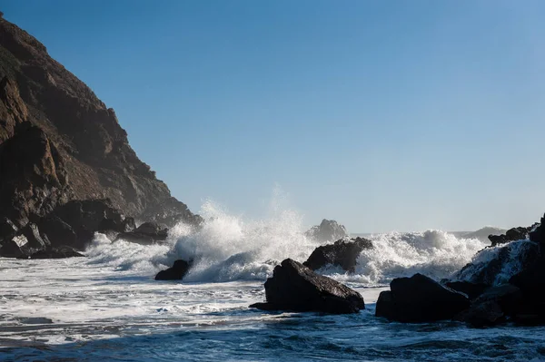Late Afternoon Impression Pfeiffer Beach California Bright Sunny Afternoon Sun — Foto Stock