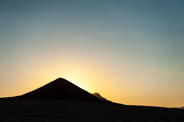 Враження Сходу Сонця Пустелі Намібія Поблизу Району Центральній Намібії — стокове фото
