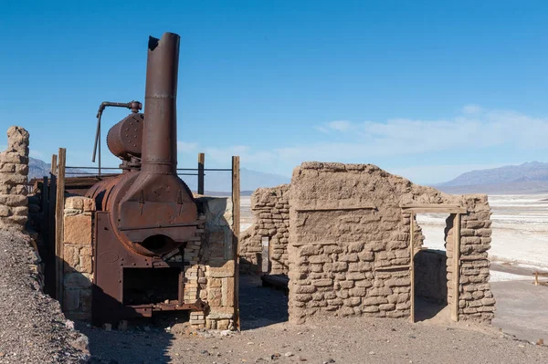 Harmony Borax Son Restos Antiguos Antiguos Esfuerzos Mineros Death Valley — Foto de Stock