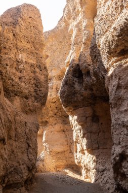 Namibya Sossusvlei 'deki Sesriem Kanyonu' nun içinin etkisi..