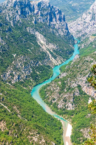 フランスのプロヴァンスでは ヨーロッパのグランドキャニオンとも呼ばれる渓谷 ベルドンの美しい展望 — ストック写真