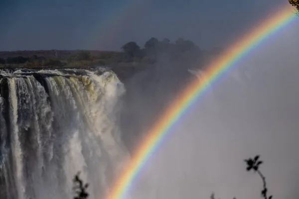 Closeup Victoria Falls Zimbabwe Zambia Border — Foto de Stock