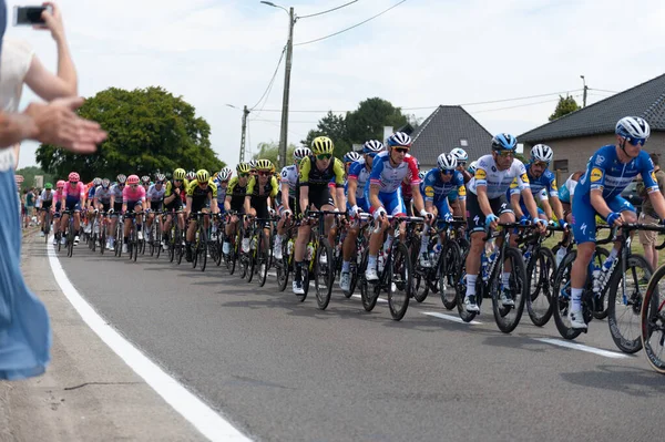 Smeerebbe Vloerzegem Belgium July 2019 Tour France Passes Local Belgian — Stock Photo, Image