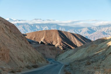 Exterior of the landscape near the artists palette drive, in Death Valley National Park.
