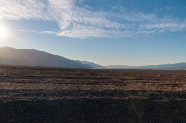 Exterior of the landscape near the artists palette drive, in Death Valley National Park.