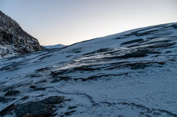 Λεπτομέρεια Από Τραχιά Βουνά Κοντά Στο Bodo Στην Αρκτική Norway Royalty Free Εικόνες Αρχείου
