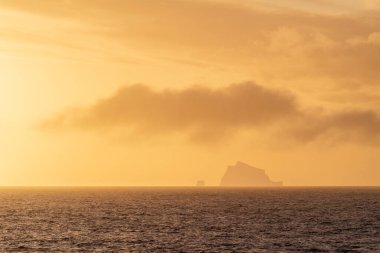 Bransfield Boğazı 'nın Antarktika sularında yüzen dev bir buzdağı..