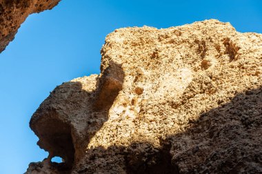 Landscape shot from within sesriem canyon, Namibia, around sunset.