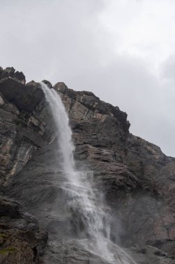 Exterior of the famous Gavarnie falls in the southern french Pyrenees.