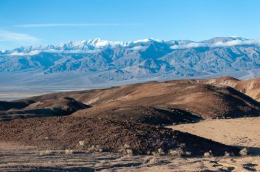 Exterior of the landscape near the artists palette drive, in Death Valley National Park.