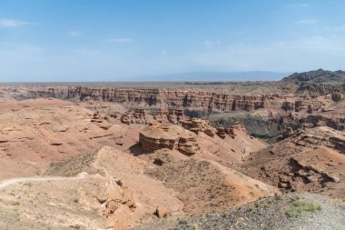 Overview of the impressive Charyn Canyon in the Tamerlik Region in Southern Kazakhstan