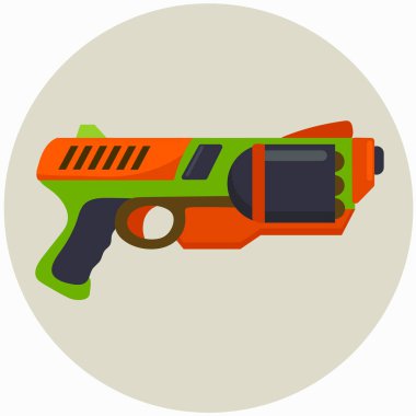  NERF gun icon clipart isolated vector illustration clipart