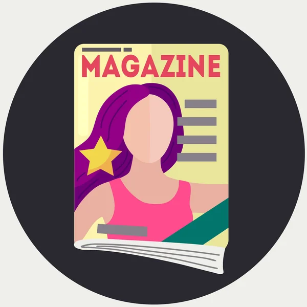 Magazine icon clipart isolated vector illustration.