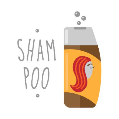 Şampuan simgesi Clipart izole vektör çizimi