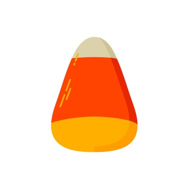 Candy corn simgesi clipart avatar logotype yalıtılmış vektör çizimi