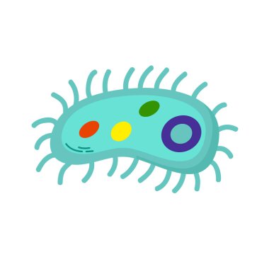 Germ simgesi clipart avatar logotype yalıtılmış vektör çizimi