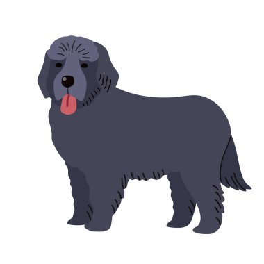 Newfoundland simgesi Clipart Avatar logotype yalıtılmış illüstrasyon
