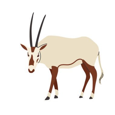 Arap antilop simgesi Clipart Avatar logotype tecrit edilmiş illüstrasyon