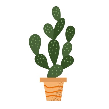 Kaktüs opuntia clipart avatar logotype izole edilmiş illüstrasyon avatar logoti