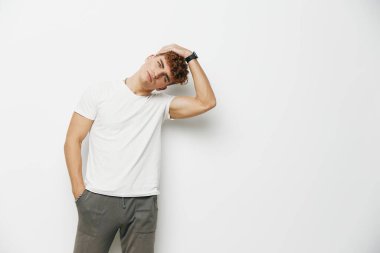 Erkek, seksi gövde, bilek, gülümseme, vücut geliştirme, vücut geliştirme, vücut geliştirme, vücut geliştirme.