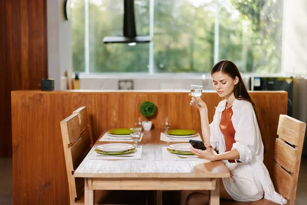 Diet women breakfast young sitting lifestyle female home beautiful person meal healthy table eating food salad