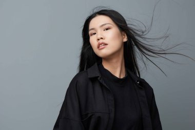 Güzel, kahverengi, bakımlı, güzel dişli, fotoğrafçı, güzel, gülücük, güzel, yüz modeli, mutlu, Asyalı, bayan, saç stili vesikalık, doğal, sağlıklı, cilt çekici.