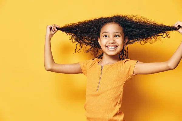 Background children person black little girl hair adorable cute girl expression pretty yellow young small portrait kid female beauty afro childhood fashion background face